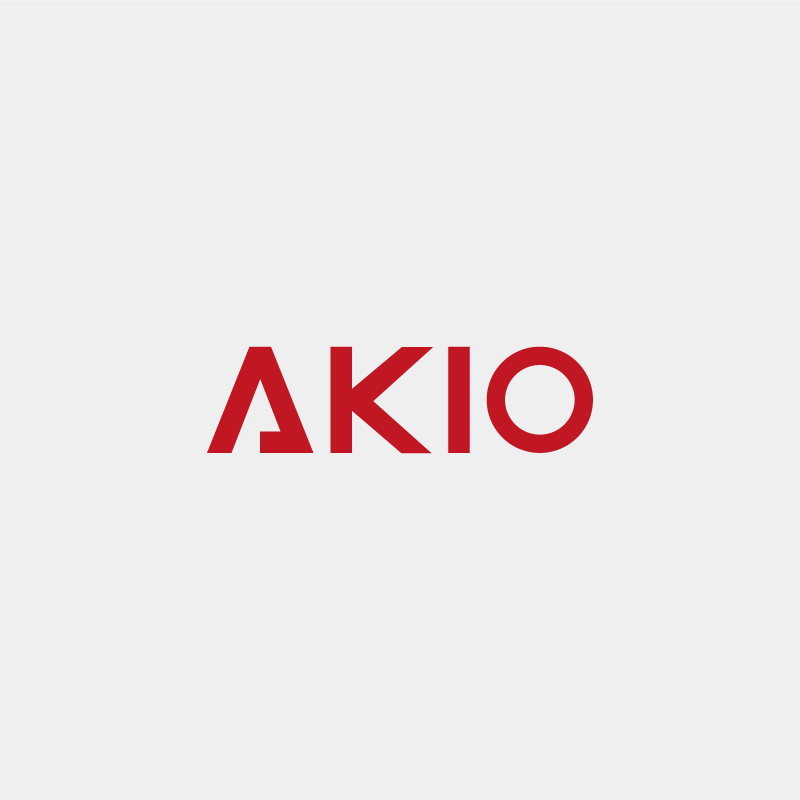 Logo AKIO, identité visuelle d’une société d’ingénierie
