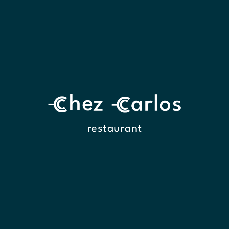 Logo Chez Carlos, identité visuelle d’un restaurant