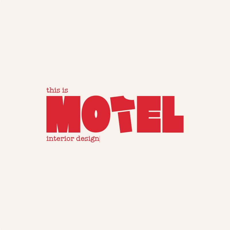 Logo This is Motel, identité visuelle d’un studio de design d’intérieur